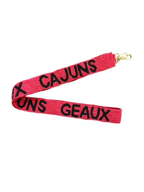 Beaded or Sequin Cajuns Purse Strap