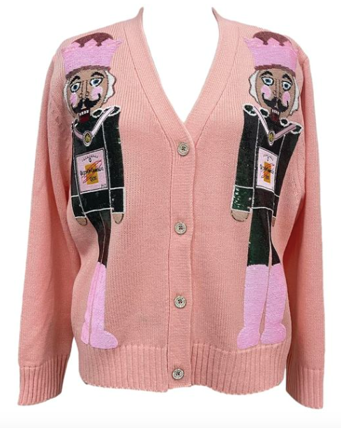 Queen of Sparkles - Nutcracker Cardigan - Light Pink Champagne Nutcrac –  Golden Lily