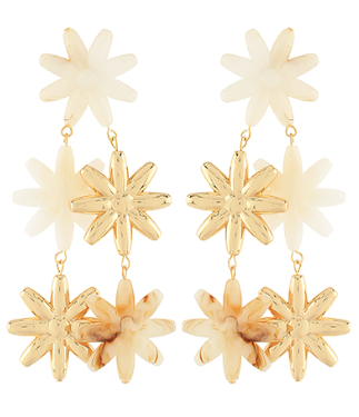 lily flower drop earrings Flower Drop Earrings