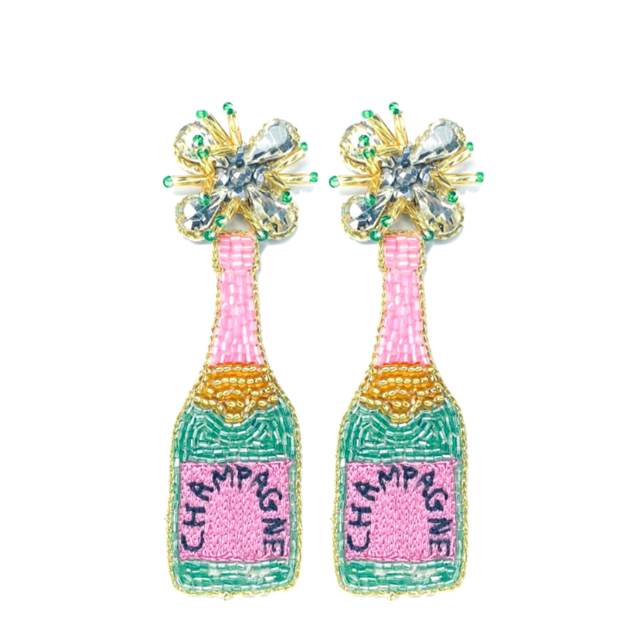Allie beads champagne earrings deals