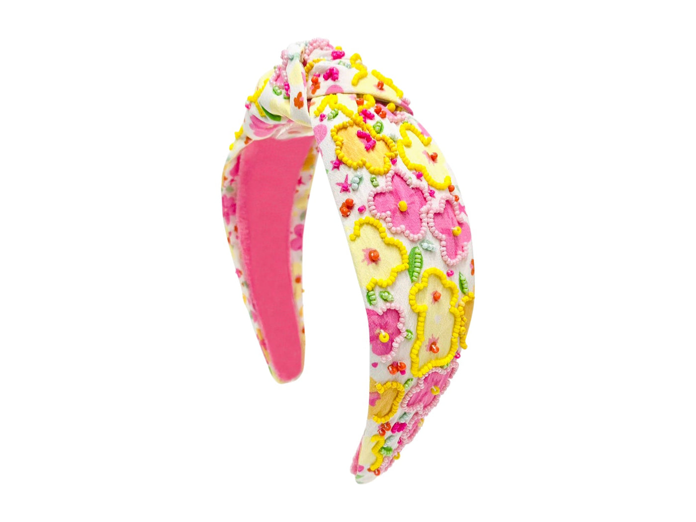 Flower Power Headband - Pink and Yellow