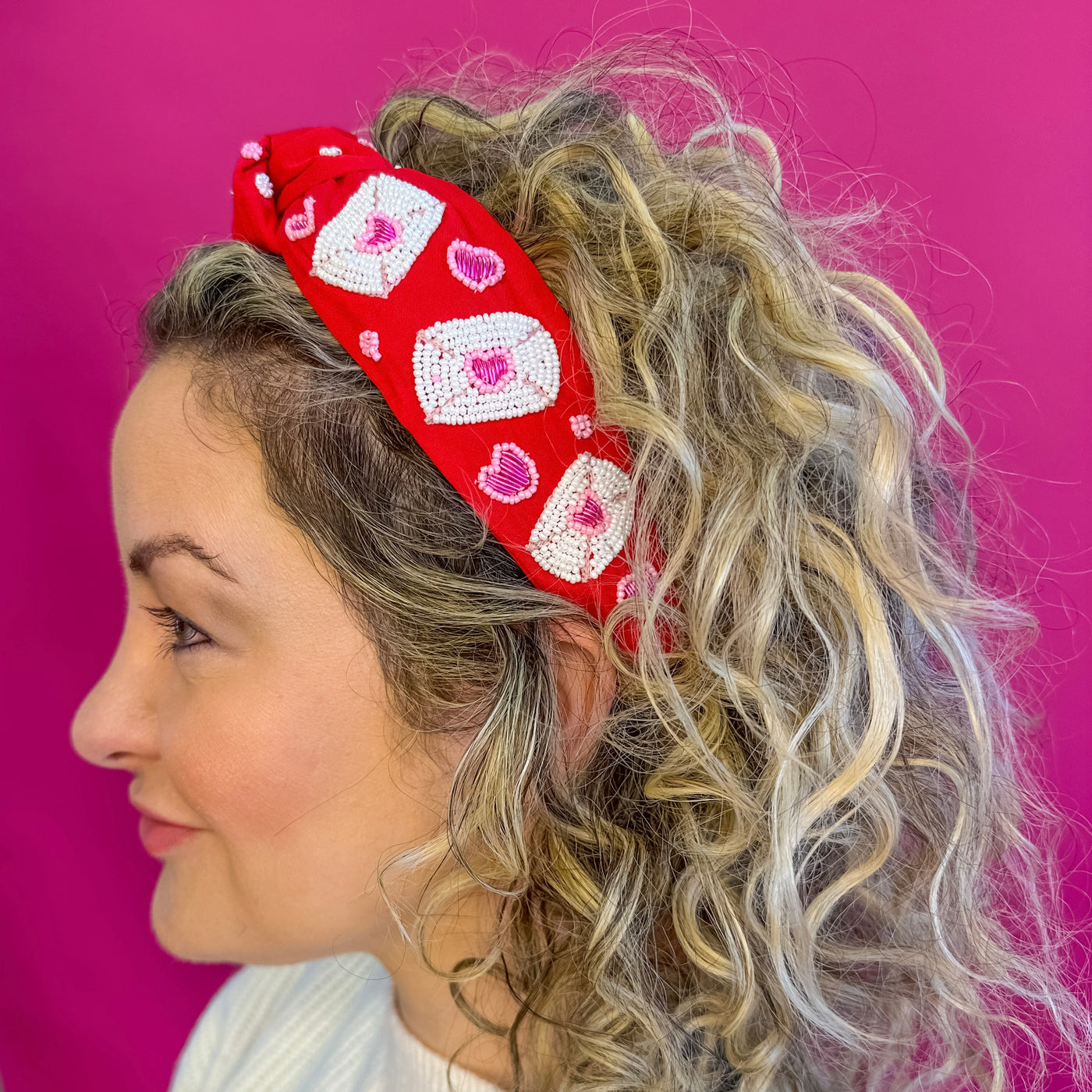 Valentine Headband Knot - Love Note