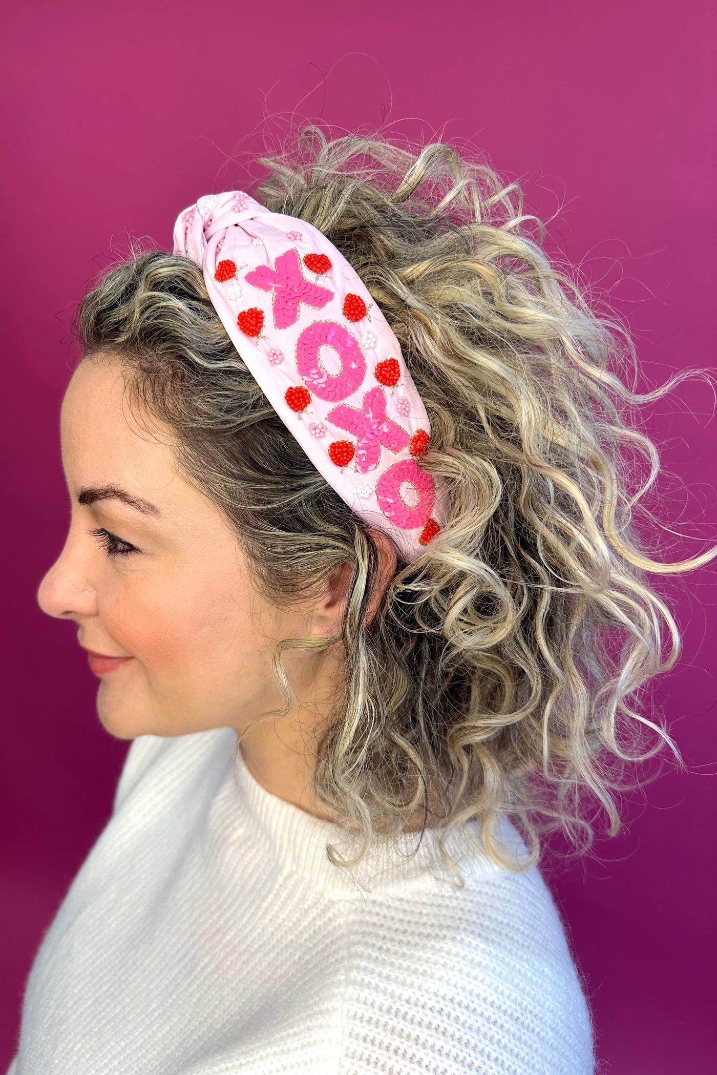 Valentine Headband Knot - XOXO