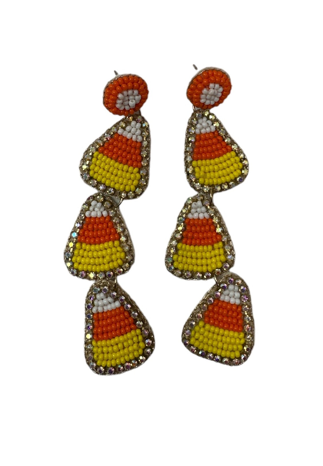 Candy Corn Dangle Earrings