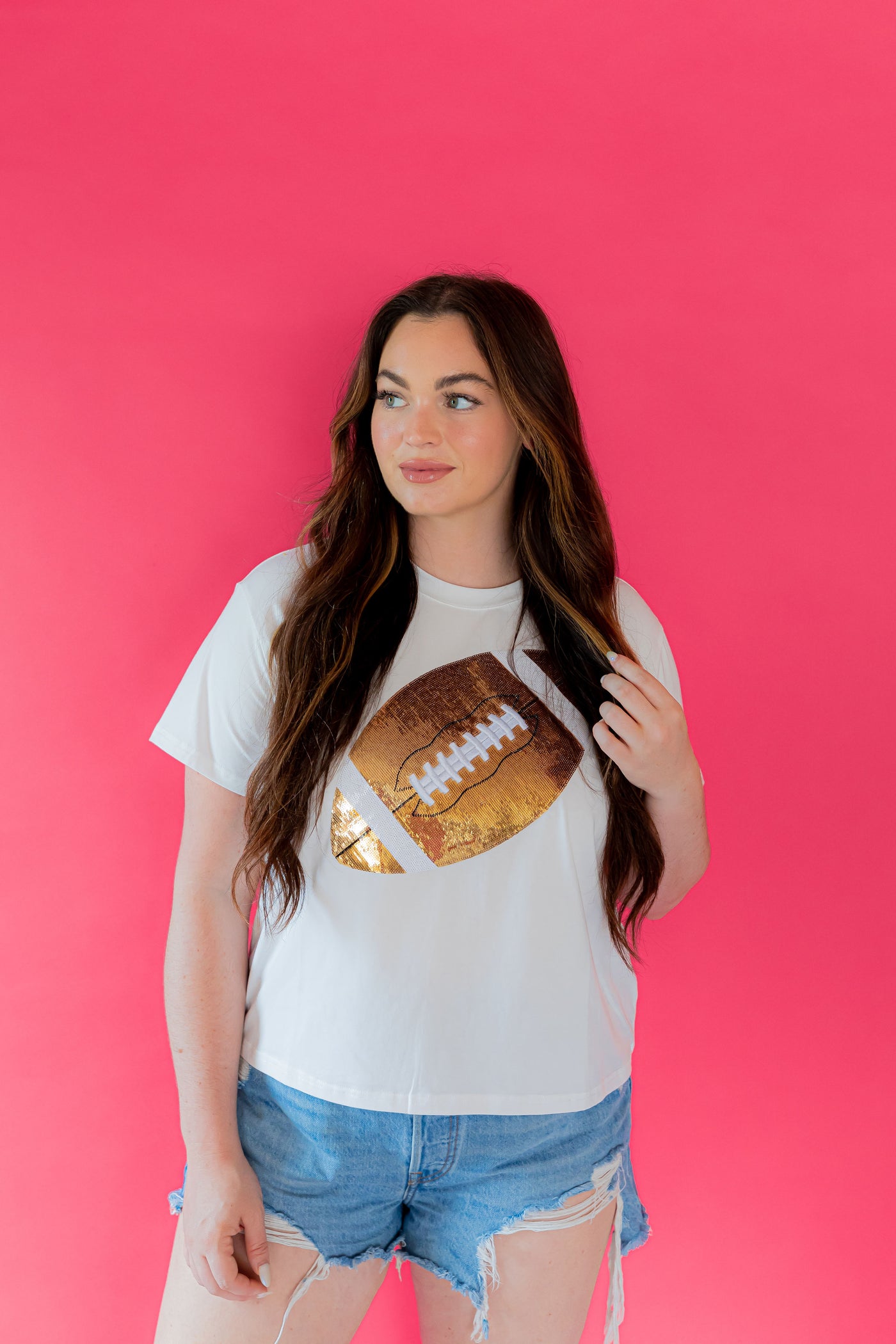 Queen of Sparkles - Football Tee