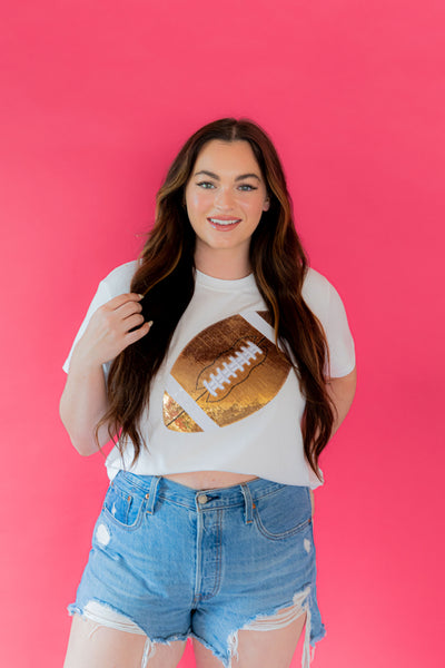Queen of Sparkles - Football Tee
