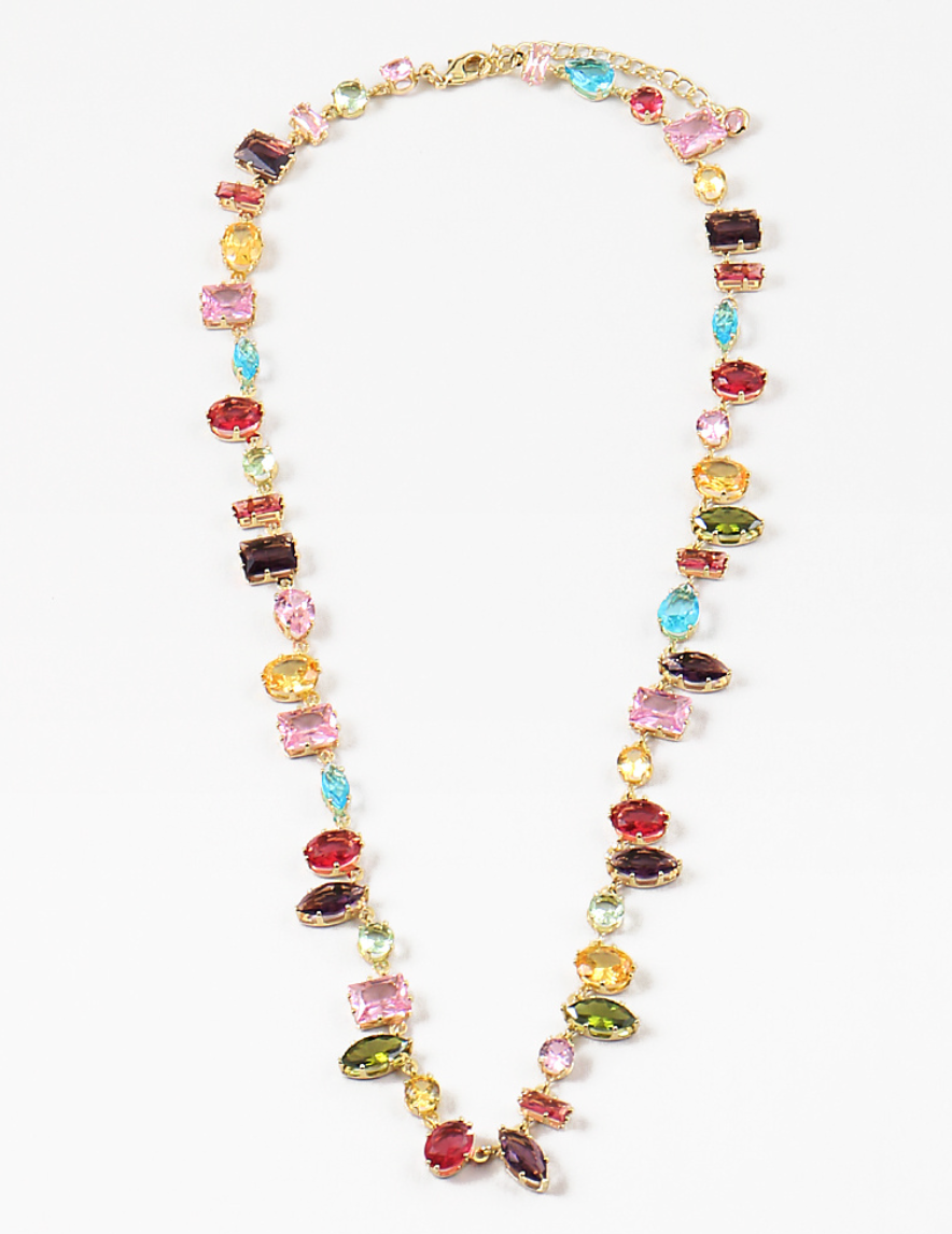 Gemstone Layering Necklace - Multi