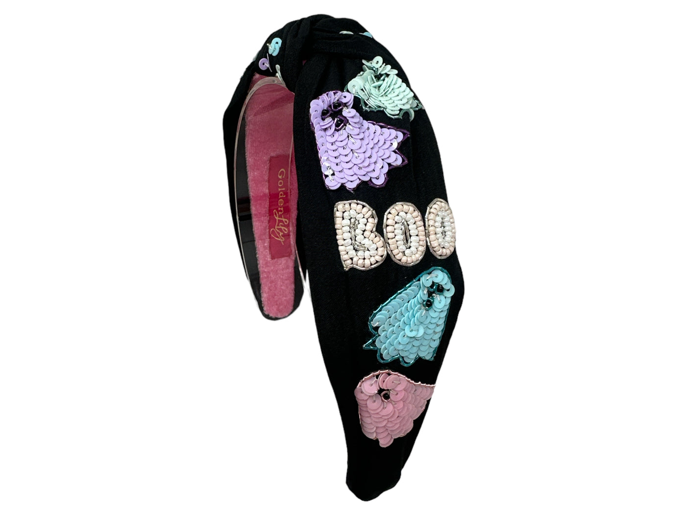 Headband Knot - Boo with Ghost