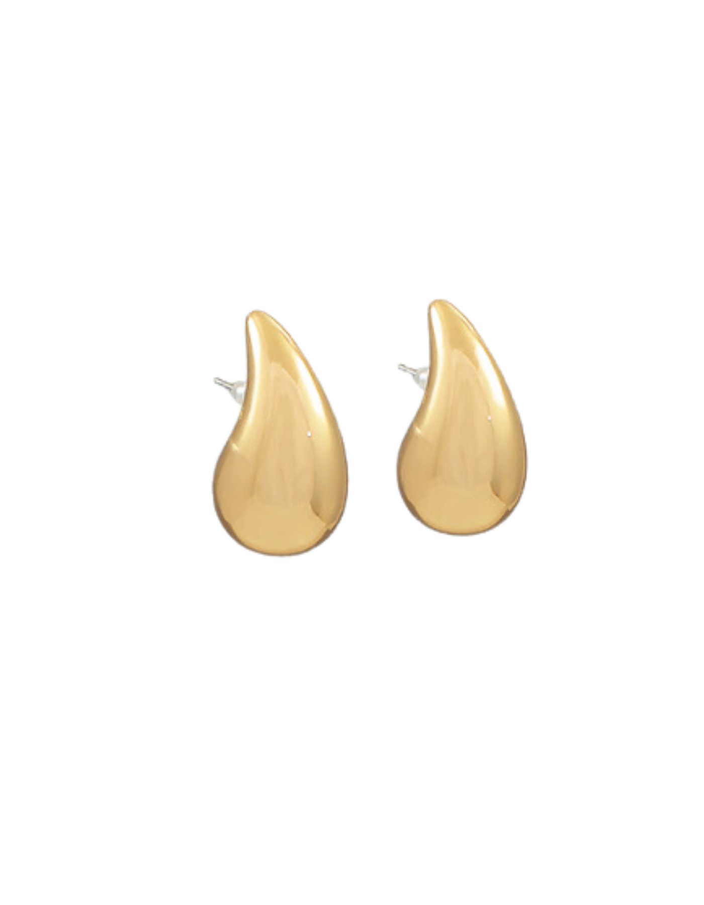 Gold Drop Stud Earrings