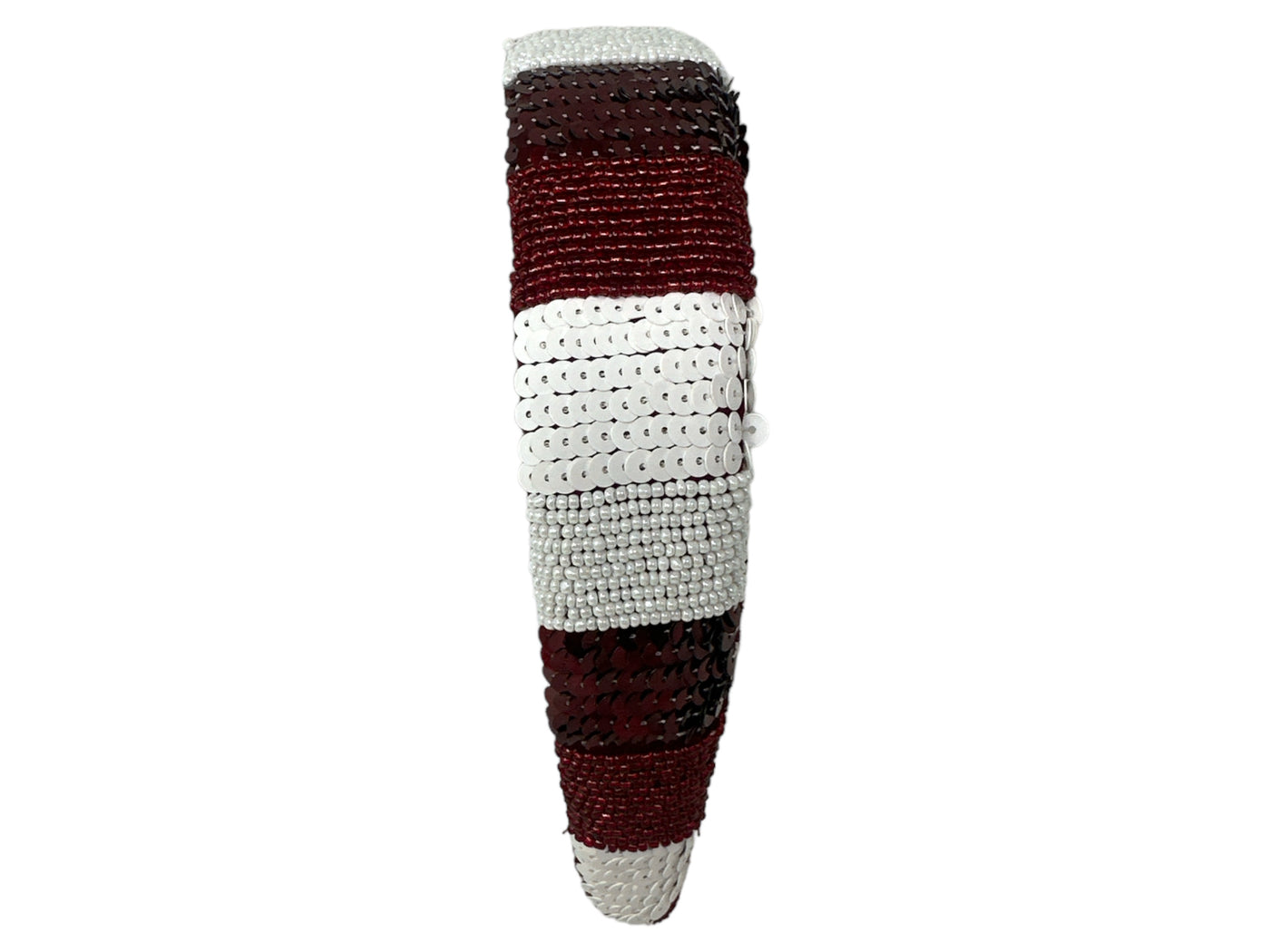 Solid Headband - Game Day - Maroon and White