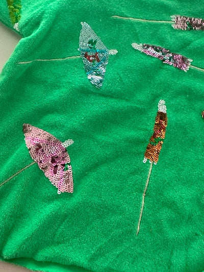 Queen of Sparkles - Umbrella Terry Cloth Top