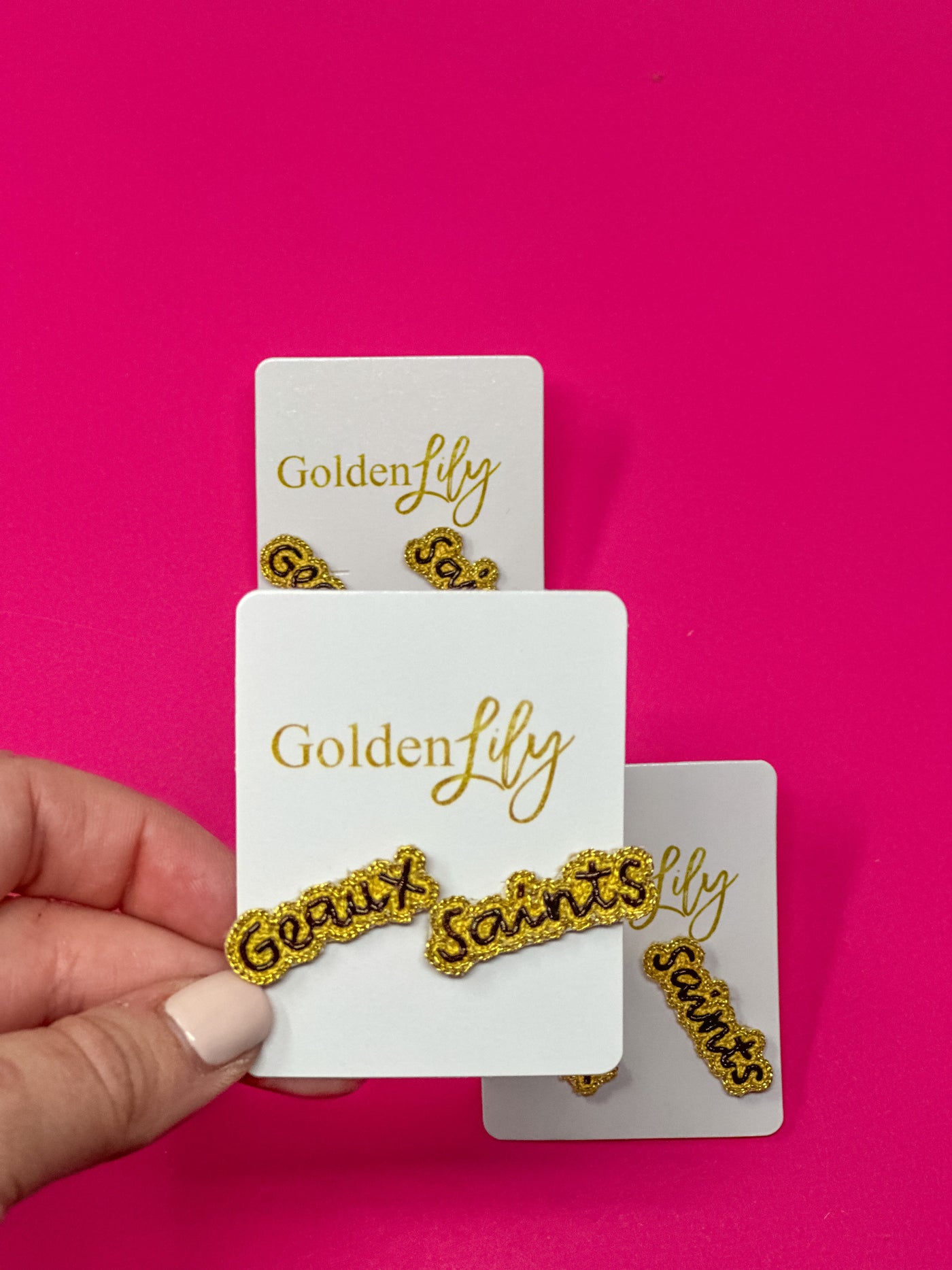 Geaux Saints Stud Earrings