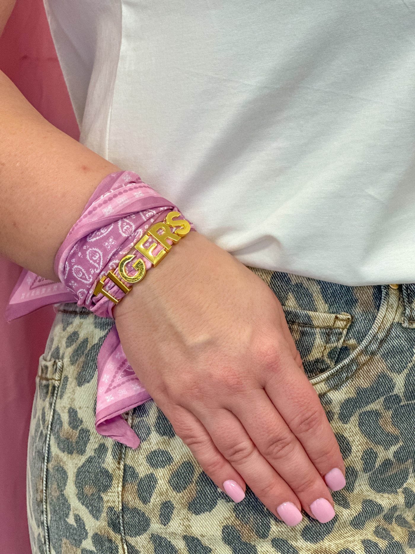 Tiger Scarf Wrap Bracelet