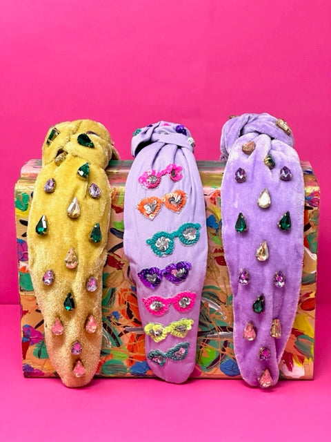 Headband Knot - Mardi Gras - Sunglass