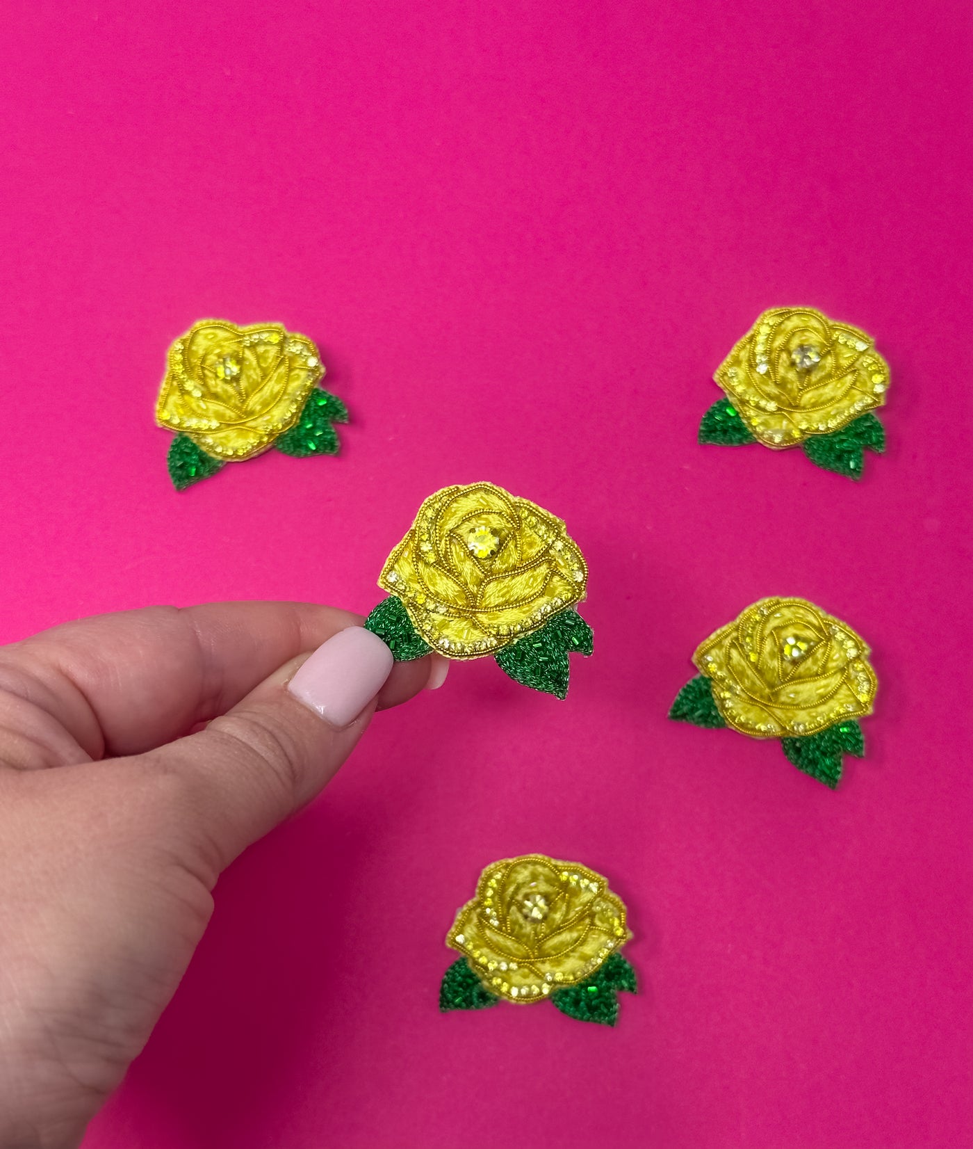 Junior League - Find the Good Day - Yellow Rose Pin
