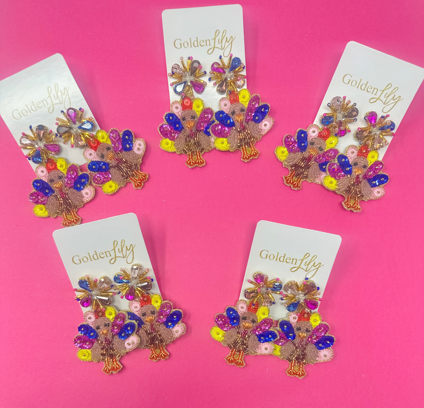 Colorful Turkey Earrings