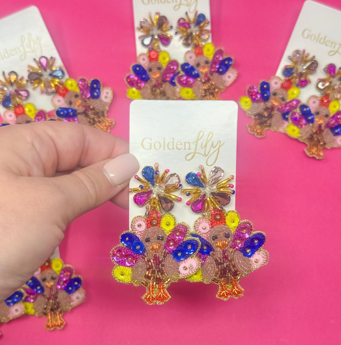 Colorful Turkey Earrings
