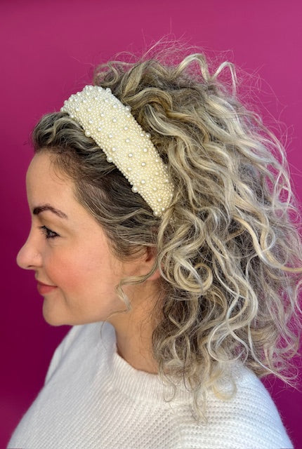 Solid Headband - Pearl