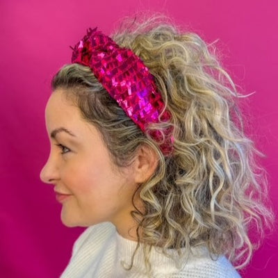 Headband Knot - Shimmy Pink