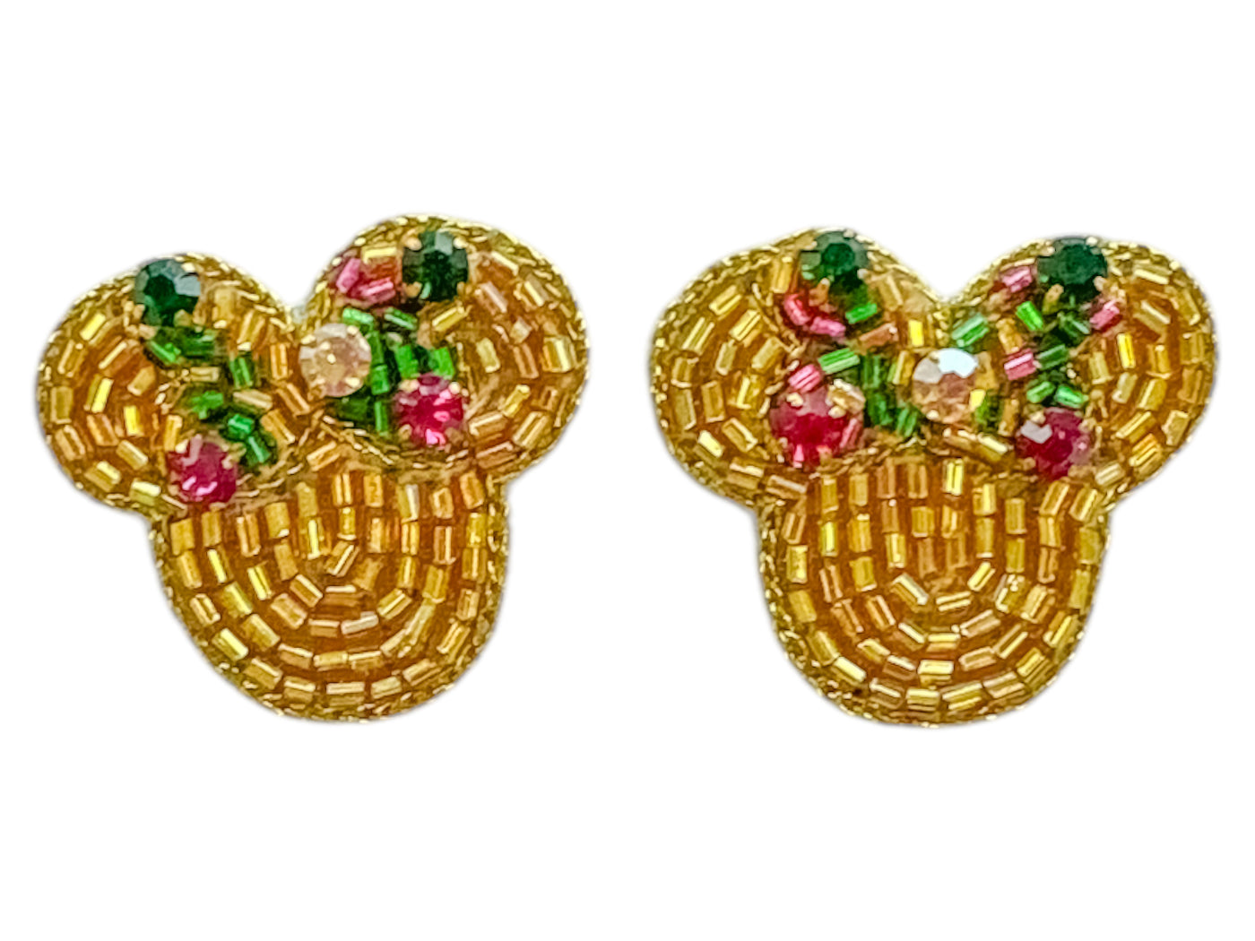 Bow Ears Earrings - Mardi Gras