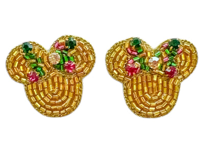 Bow Ears Earrings - Mardi Gras
