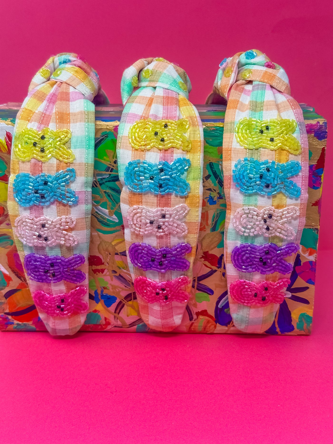 Plaid Peep Headband