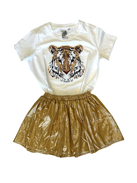 Little Lily - Shimmy Gold Skirt