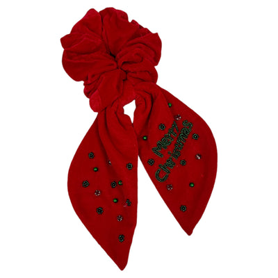 Merry Christmas Scrunchie - Red