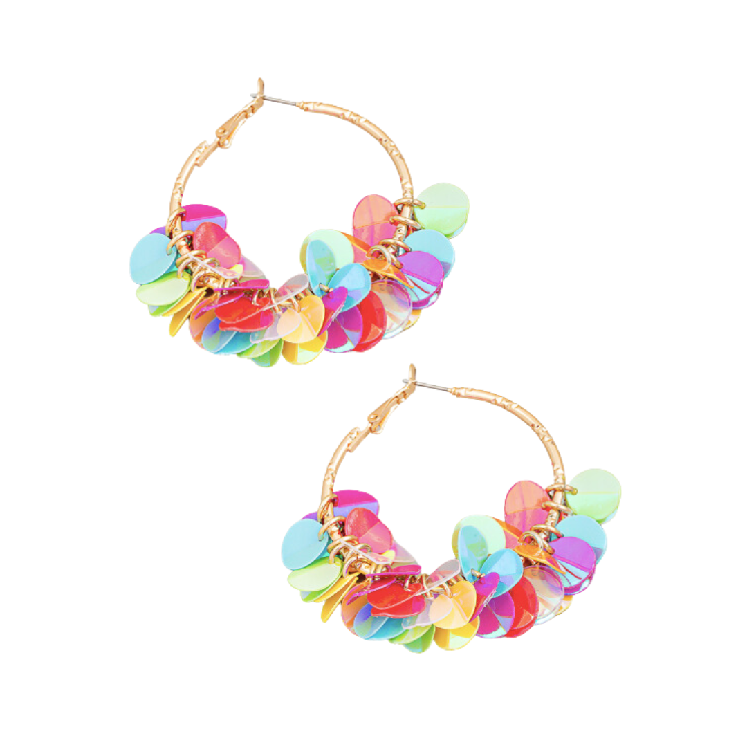 Sprinkle Small Hoop Earrings - Multi