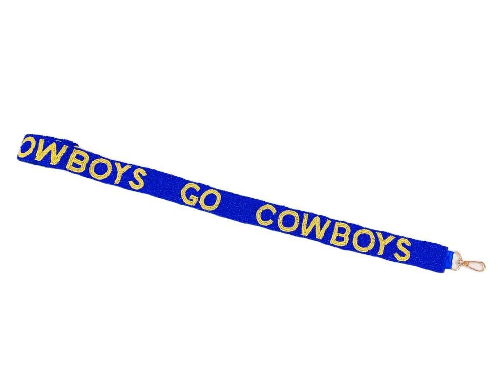 Seed Bead Strap - Go Cowboys