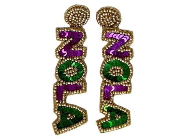 NOLA Mardi Gras Earrings