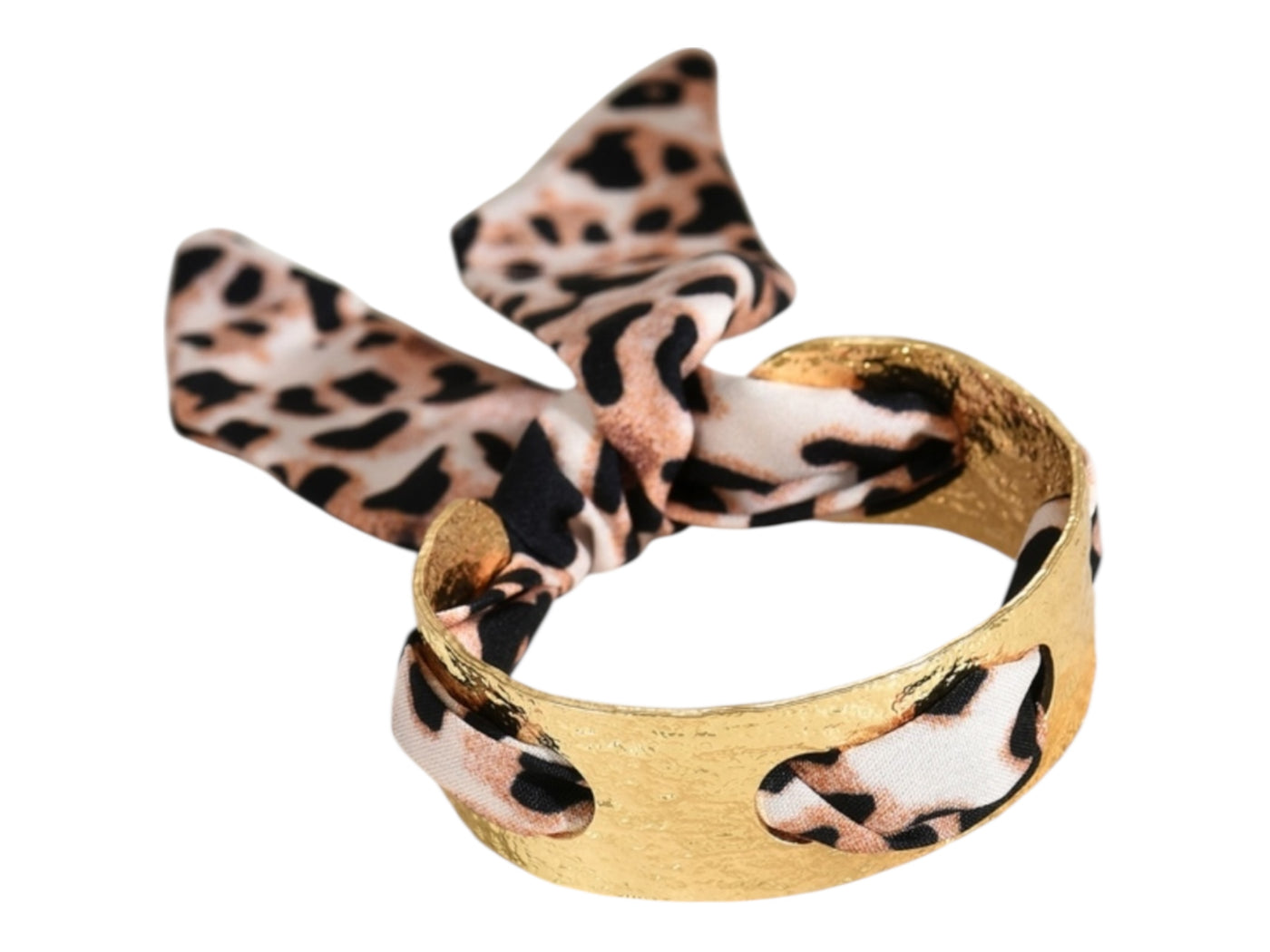 Scarf Cuff Bracelet - Leopard
