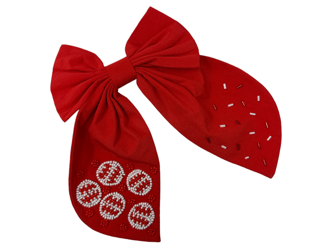 Bow - Baseball - Red