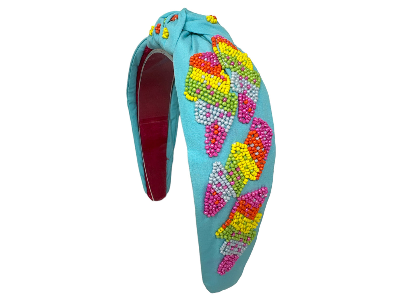 Headband Knot - Turquoise - Lighting Bolt