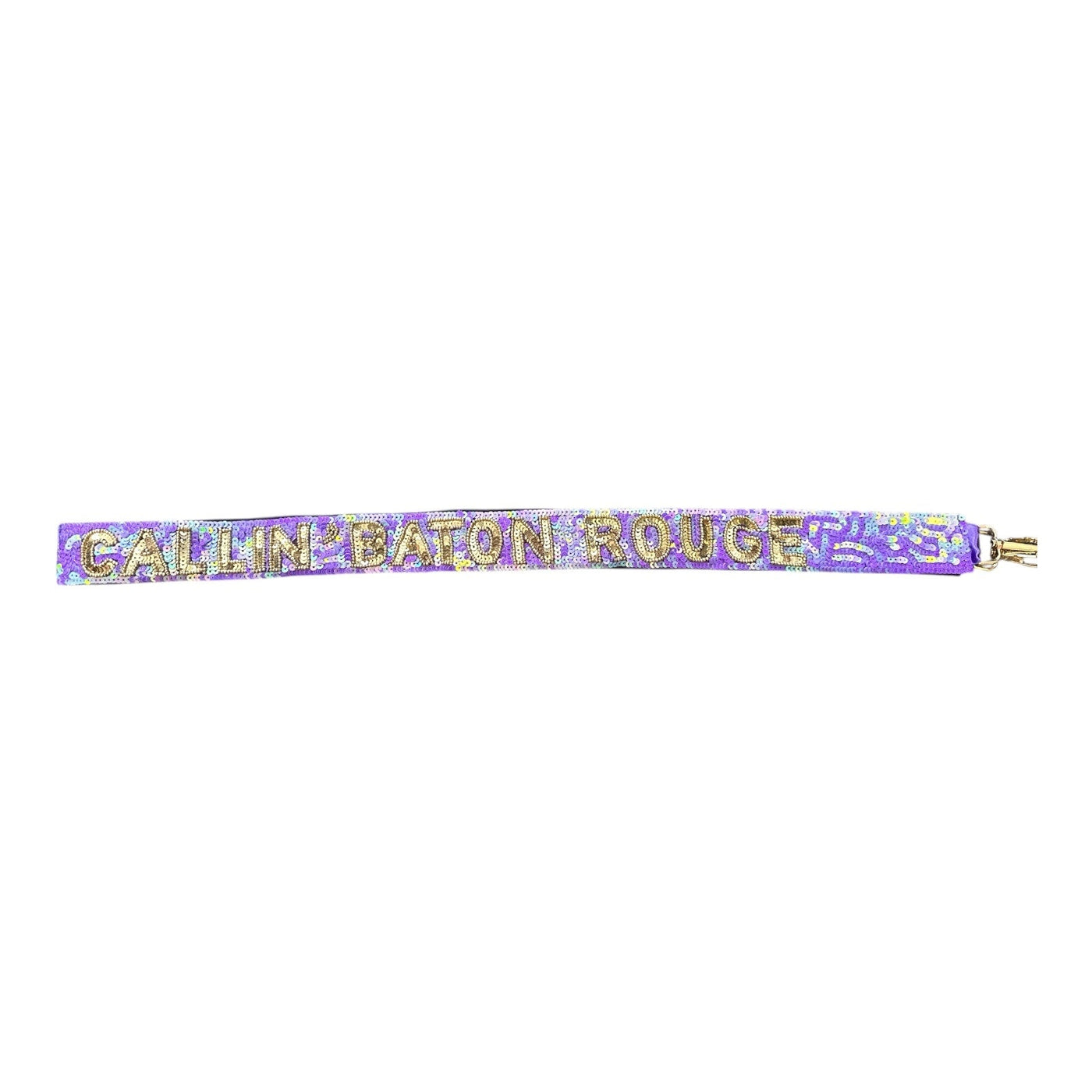 Sequin Bag Strap - Callin' Baton Rouge - Iridescent