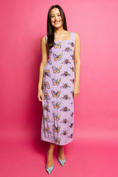 Queen of Sparkles - Butterfly and Dragon Fly Sequin Dress