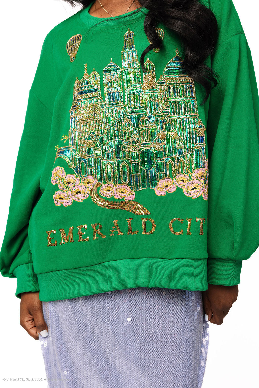 Queen of Sparkles X Wicked Licensed Emerald City Sweatshirt