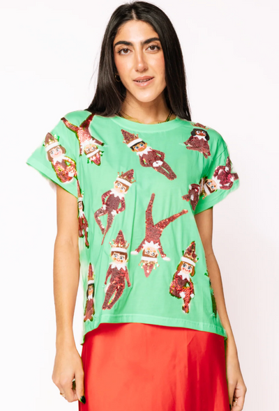 Queen of Sparkles Elf Tee 