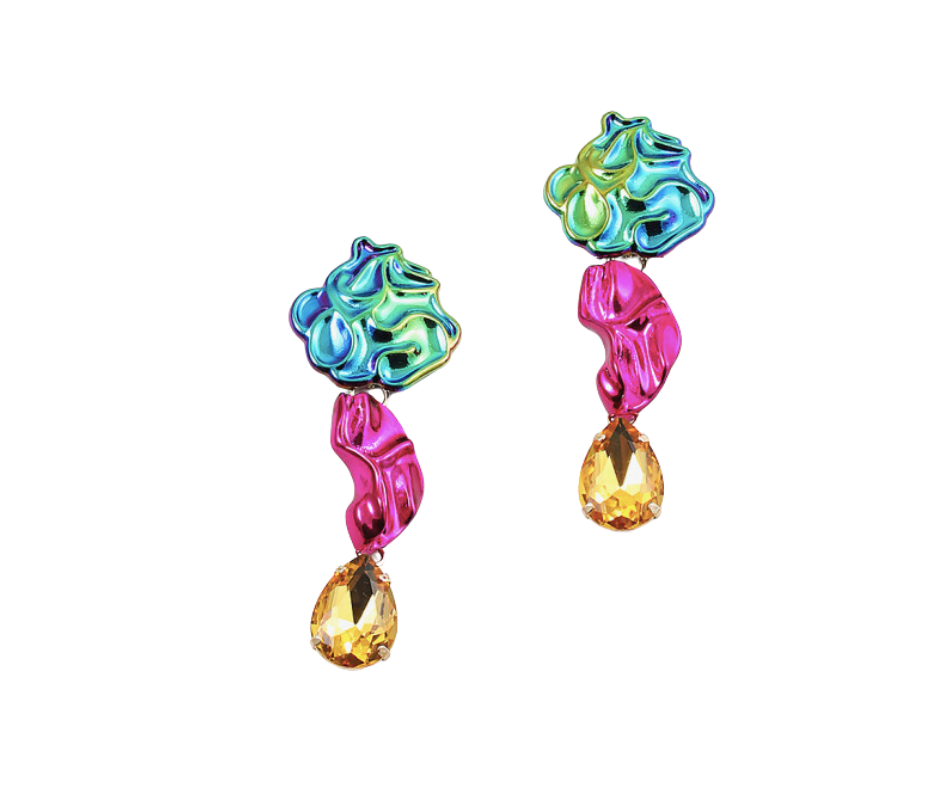 Krystal Earrings - Mutli