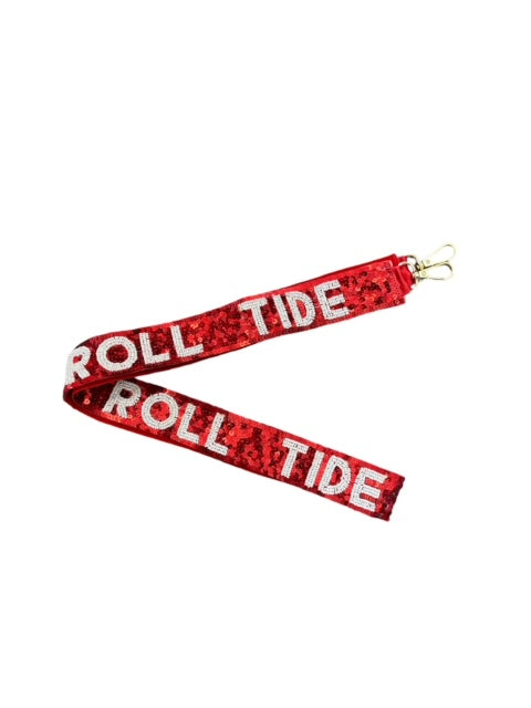 Sequin Bead Bag Strap - Roll Tide