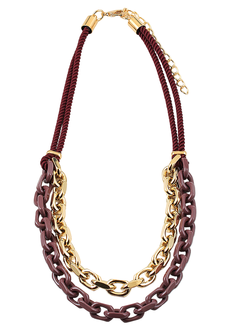 Rope and Chain Link Necklace 