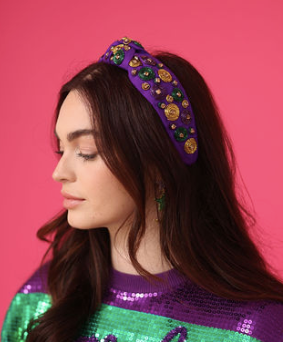 Mardi Gras Swirl Headband
