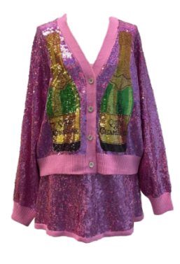 Queen of Sparkles - Champagne Cardigan