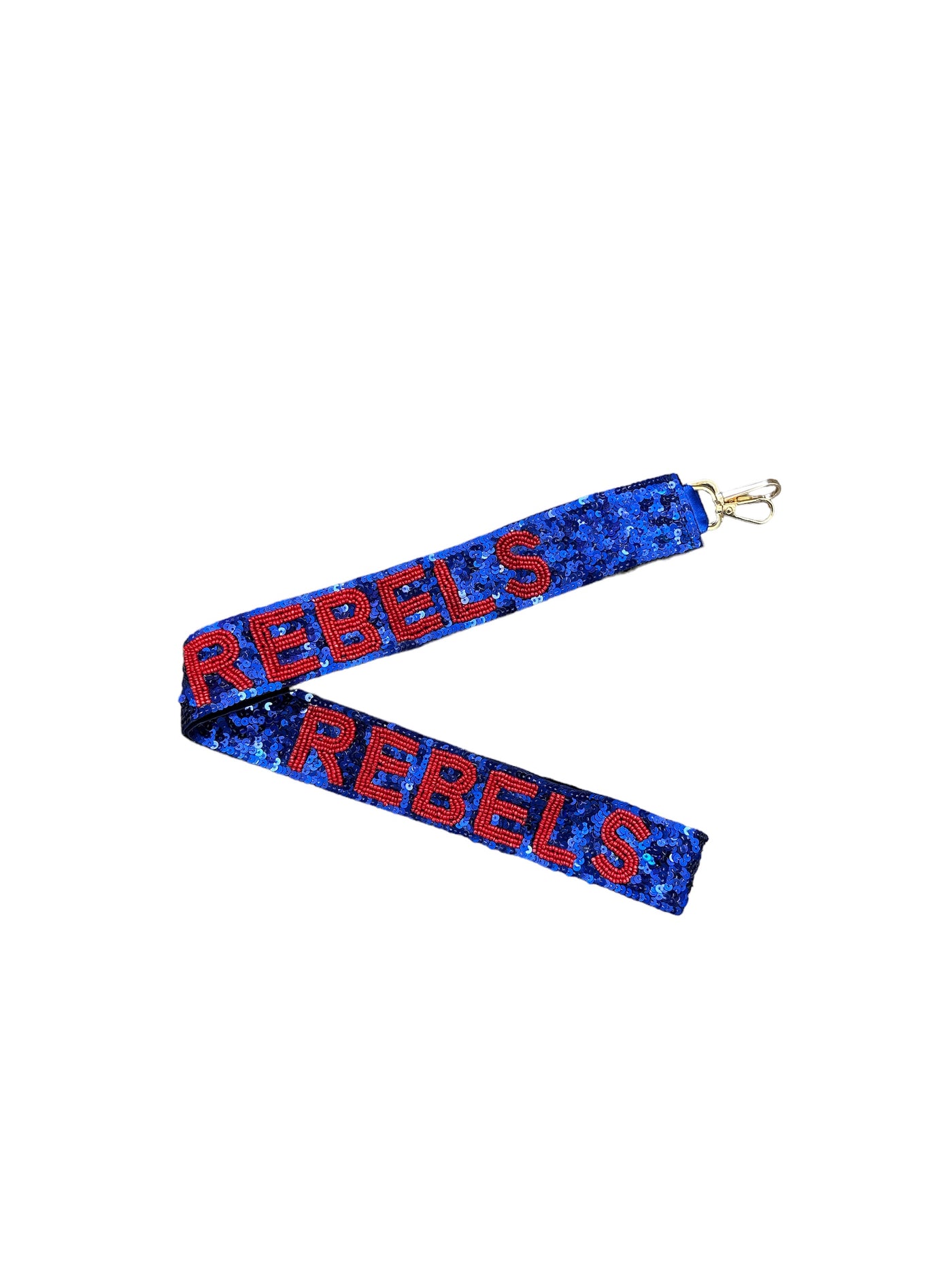 Sequin Bead Bag Strap - Rebs (Blue and Red)