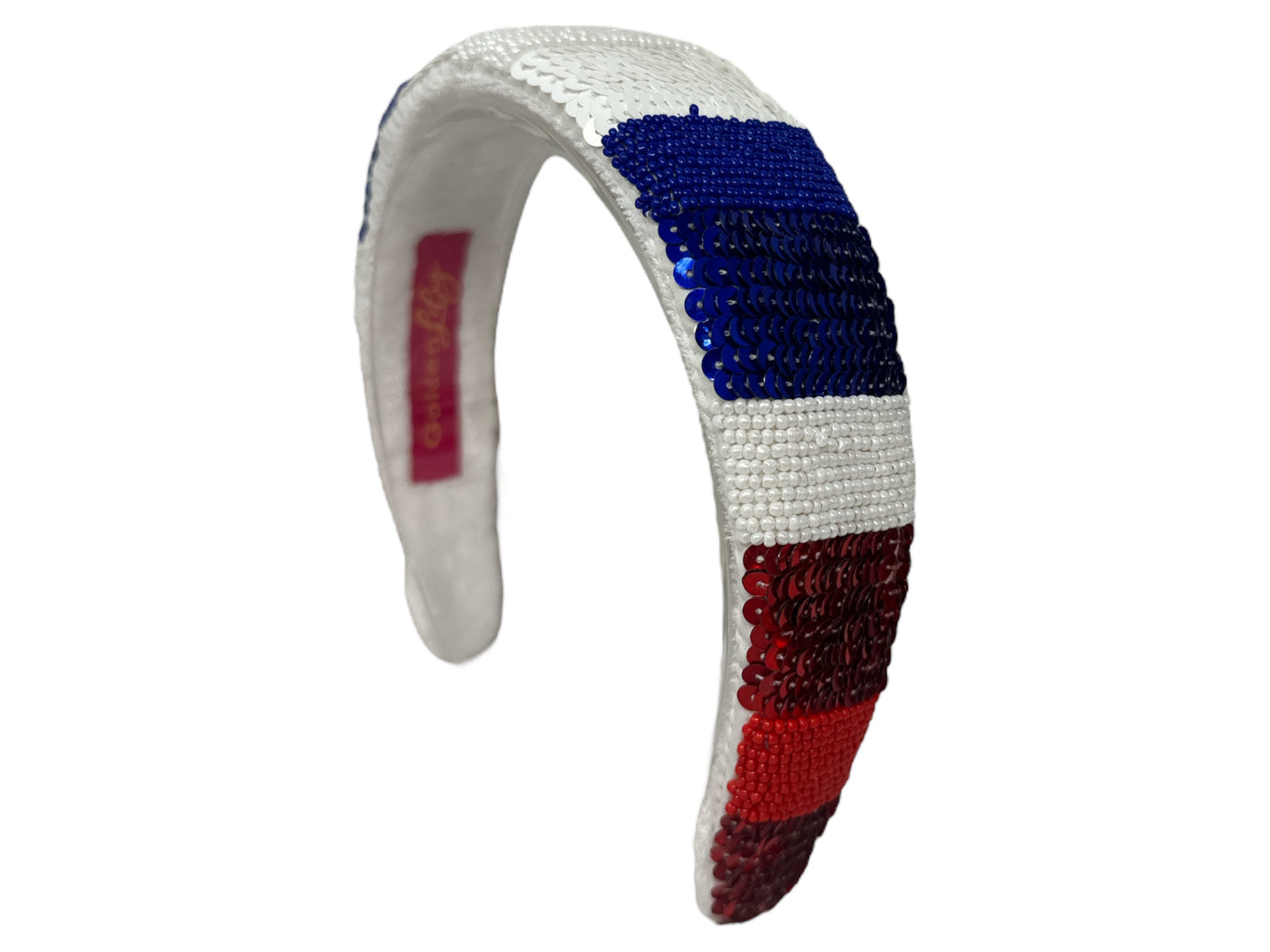 Solid Headband - Red, White and Blue