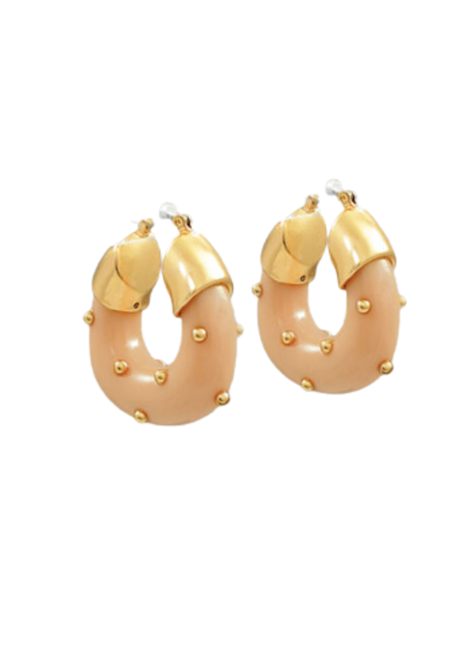 Jackie Earrings - Brown