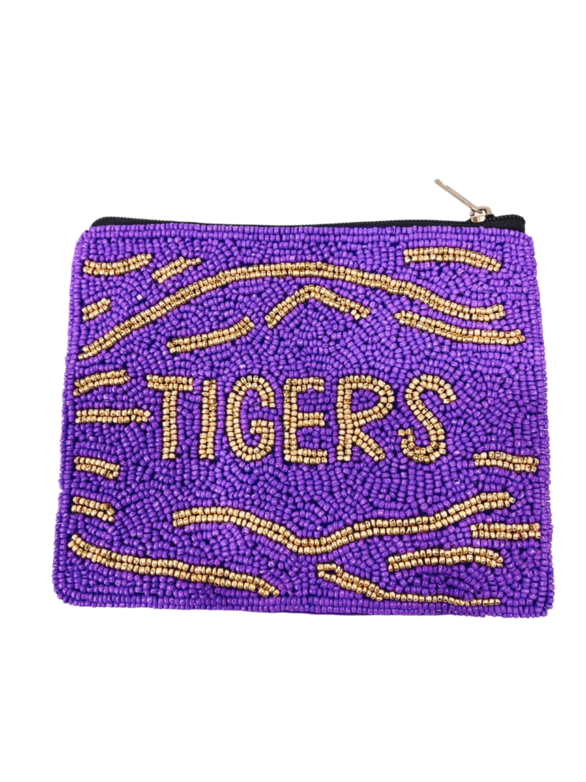 Tigers Coin Purse - Purple and Gold