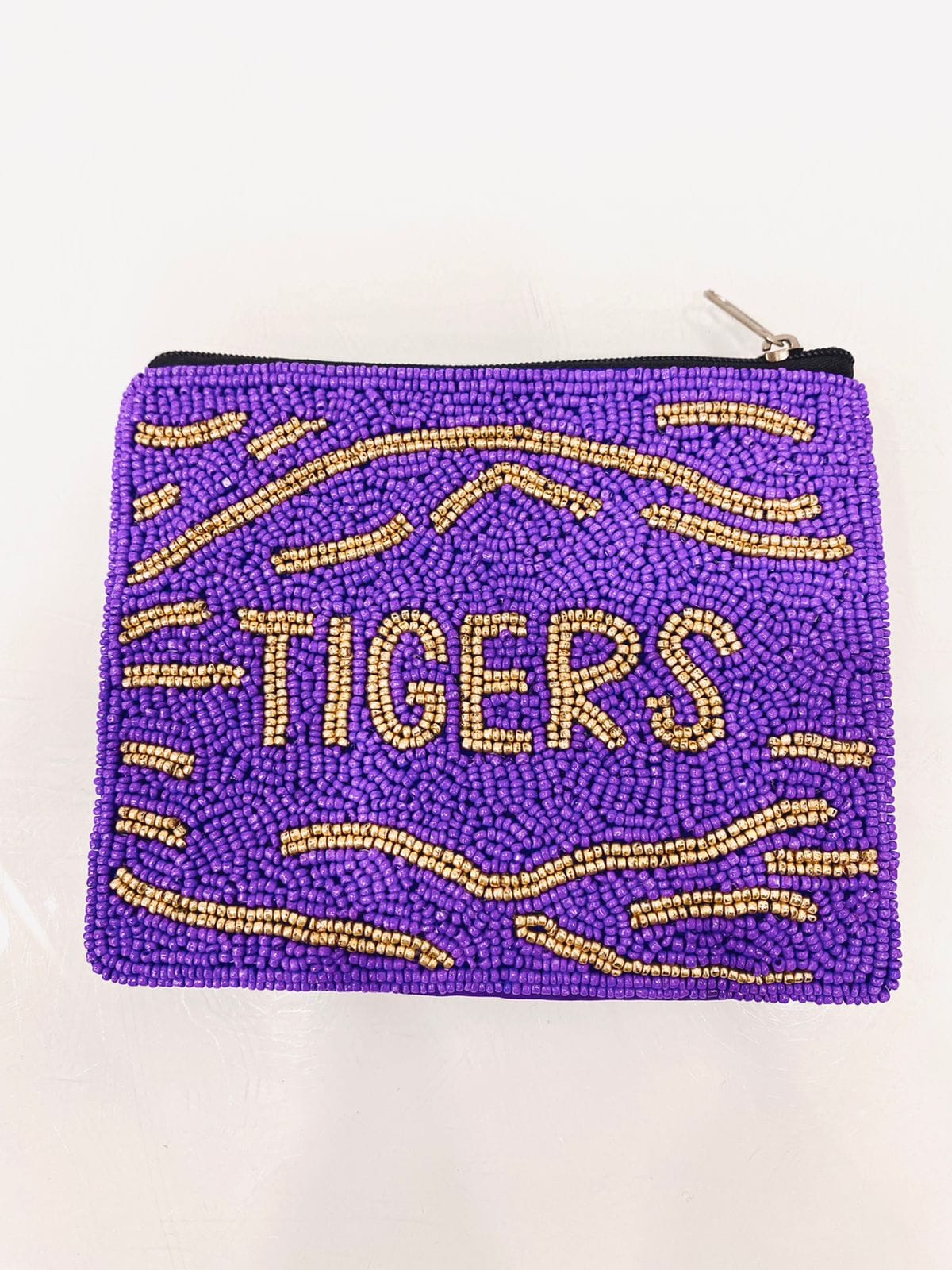 Tigers Coin Purse - Purple and Gold