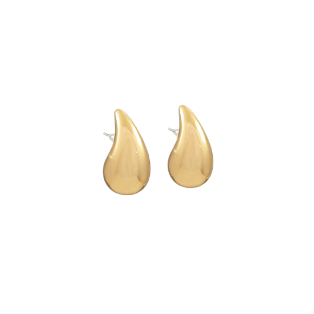 Tear Drop Earrings - Gold