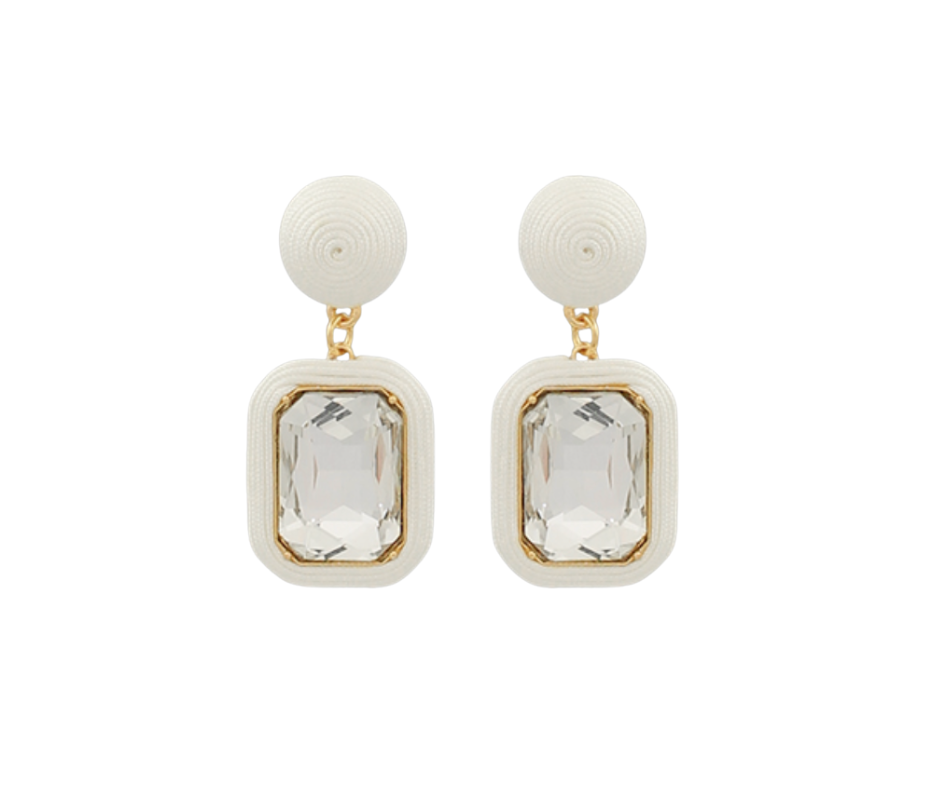 Allie Earrings - White